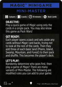 Mini-Master // Mini-Master (cont'd) (MCLB-003) - Commander Legends: Battle for Baldur's Gate Minigames Foil