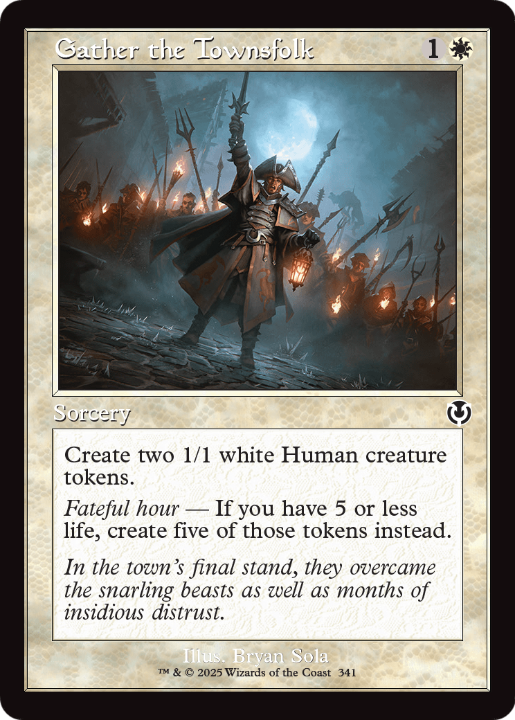 Gather the Townsfolk (Retro Frame) (INR-341) - Innistrad Remastered Foil