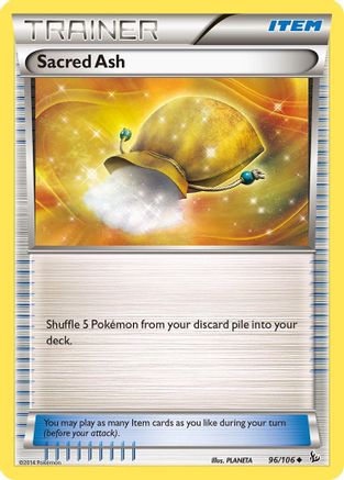 Sacred Ash 096  - Reverse Holofoil XY  Flashfire - Uncommon