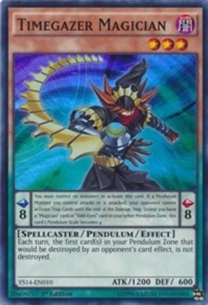 Timegazer Magician (YS14-EN010) - Super Starter: Space-Time Showdown 1st Edition