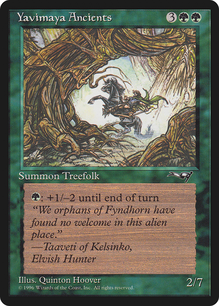 Yavimaya Ancients (Rearing Horse) (ALL-092) - Alliances
