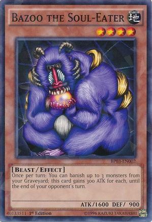 Bazoo the Soul-Eater (Shatterfoil) (BP03-EN002) - Battle Pack 3: Monster League 1st Edition