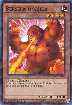Berserk Gorilla (Shatterfoil) (BP03-EN008) - Battle Pack 3: Monster League 1st Edition
