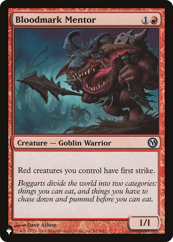 Bloodmark Mentor (LIST-DPA-40) - The List