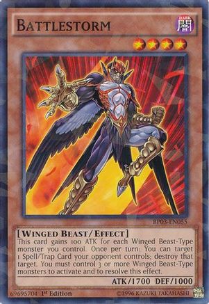 Battlestorm (Shatterfoil) (BP03-EN055) - Battle Pack 3: Monster League 1st Edition