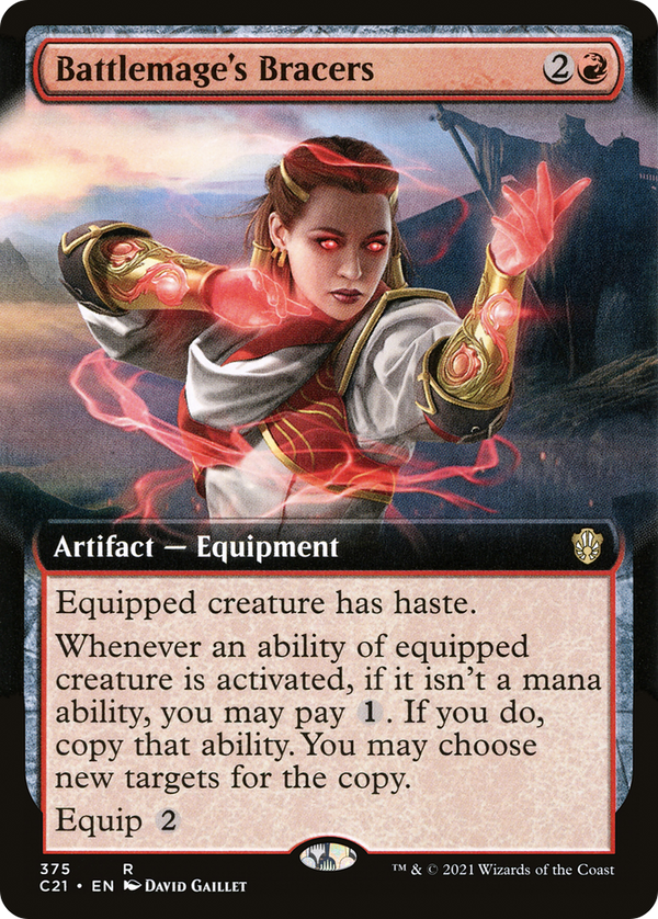 Battlemage's Bracers (Extended Art) (C21-375) - Commander 2021: (Extended Art)