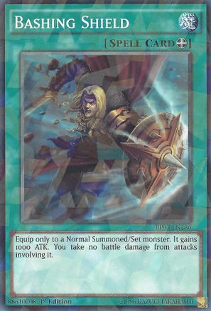 Bashing Shield (Shatterfoil) (BP03-EN186) - Battle Pack 3: Monster League 1st Edition
