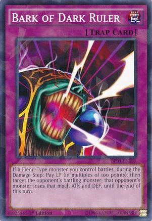 Bark of Dark Ruler (Shatterfoil) (BP03-EN191) - Battle Pack 3: Monster League 1st Edition