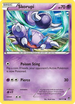 Skorupi 038  - Reverse Holofoil XY  Furious Fists - Common
