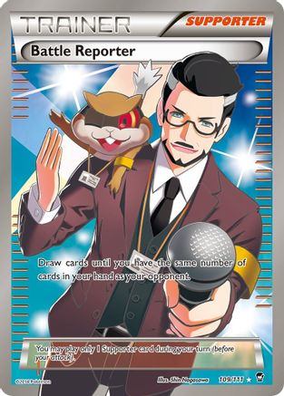 Battle Reporter (109 Full Art) (109 Full Art) 109  - Holofoil XY  Furious Fists - Ultra Rare