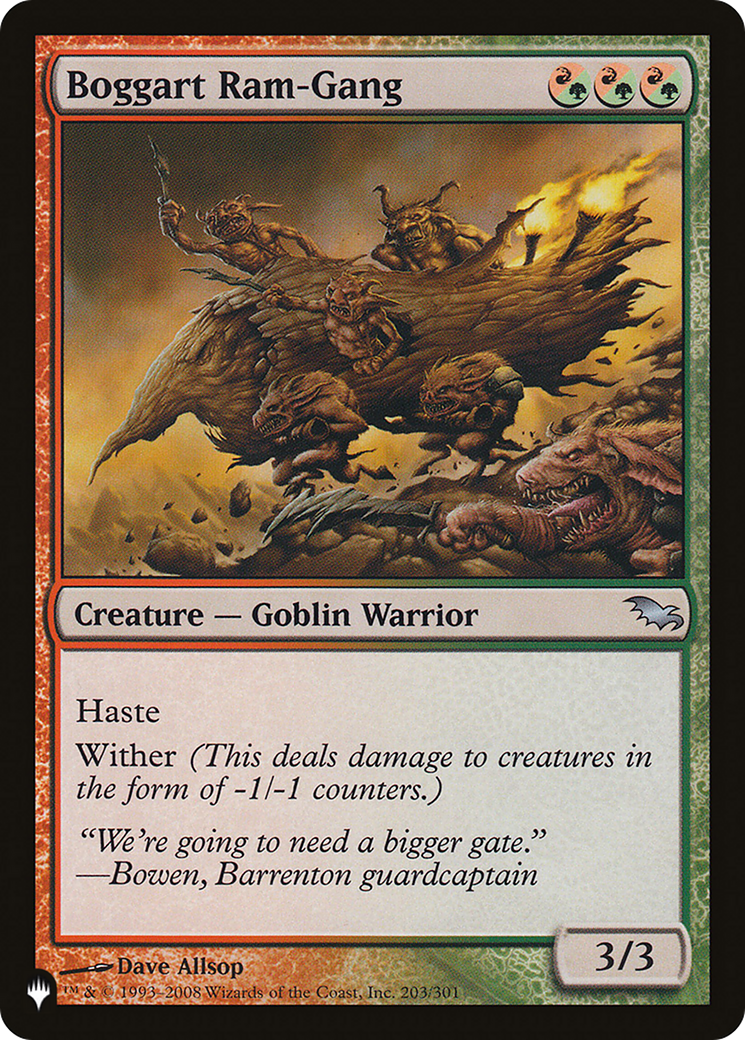 Boggart Ram-Gang (LIST-203/301) - The List