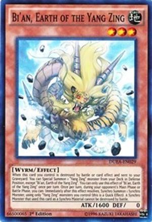 Bi'an, Earth of the Yang Zing (DUEA-EN029) - Duelist Alliance Unlimited