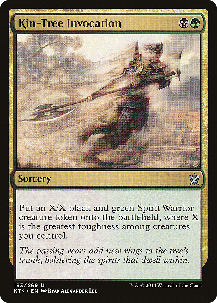Kin-Tree Invocation (KTK-183) - Khans of Tarkir