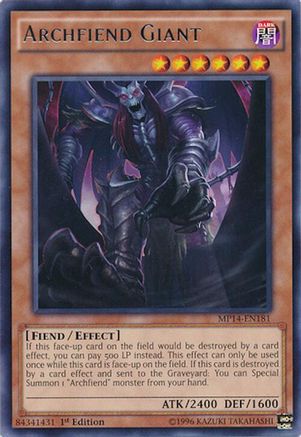 Archfiend Giant (MP14-EN181) - 2014 Mega-Tins Mega Pack 1st Edition