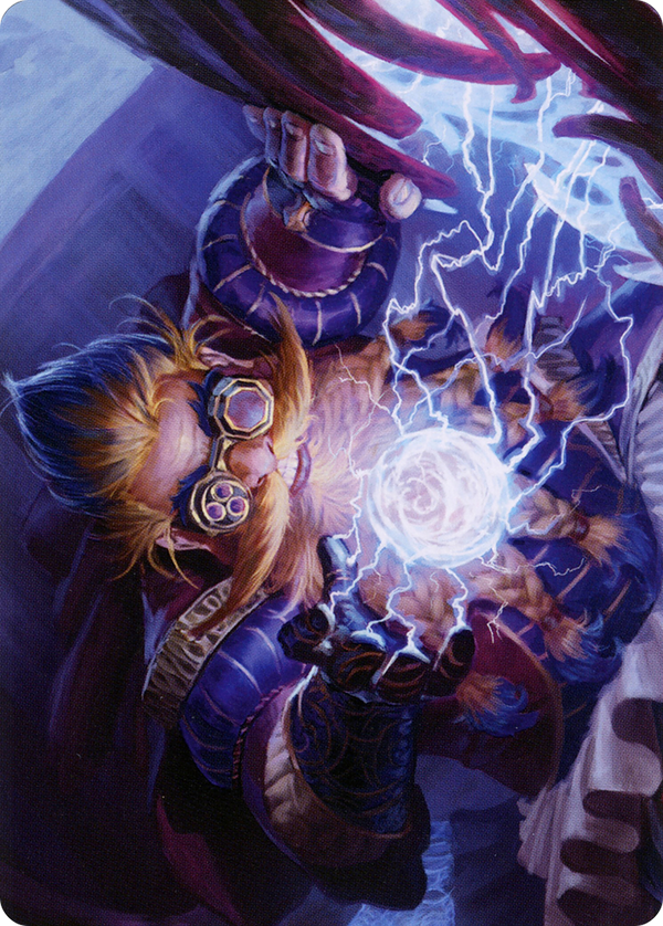 Storm-Kiln Artist // Storm-Kiln Artist (ASTX-013) - Strixhaven Art Series (Borderless) Foil