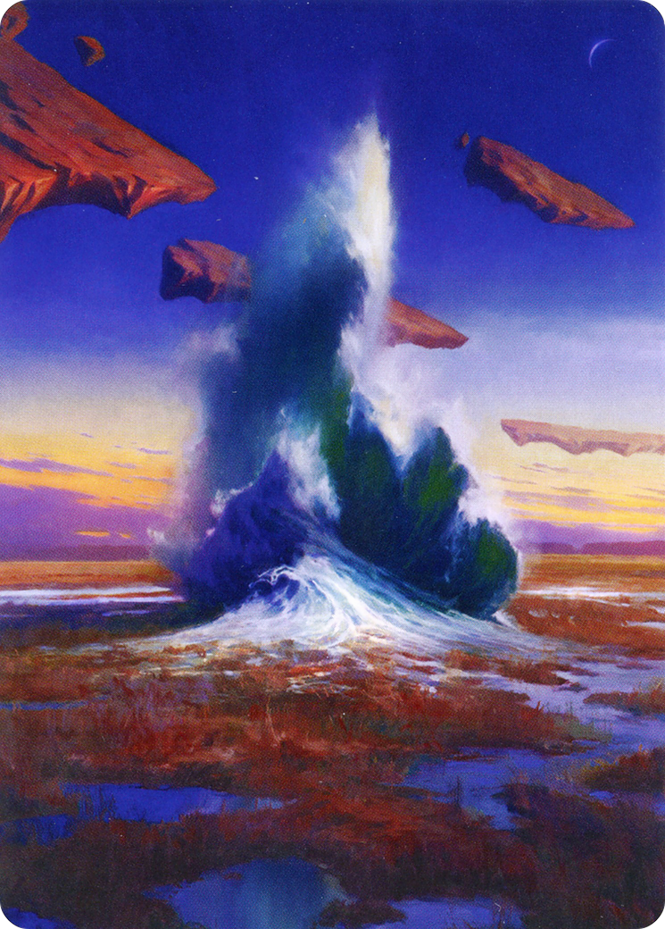 Flooded Strand // Flooded Strand (AZNR-029) - Zendikar Rising Art Series (Borderless)