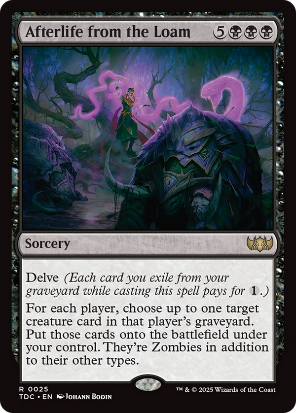 Afterlife from the Loam (TDC-025) - Commander: Tarkir: Dragonstorm