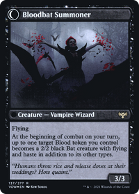 Voldaren Bloodcaster (PRE-137) - Innistrad: Crimson Vow Promos: (Double Faced Transform) Foil