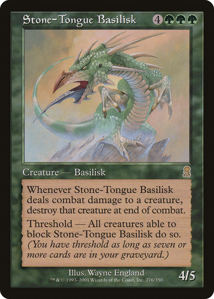 Stone-Tongue Basilisk (ODY-276) - Odyssey Foil