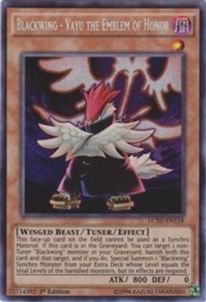 Blackwing - Vayu the Emblem of Honor (LC5D-EN118) - Legendary Collection 5D's 1st Edition