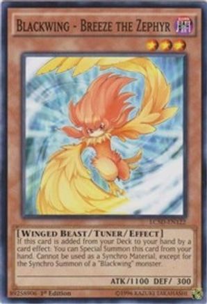 Blackwing - Breeze the Zephyr (LC5D-EN122) - Legendary Collection 5D's 1st Edition