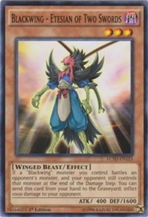 Blackwing - Etesian of Two Swords (LC5D-EN123) - Legendary Collection 5D's 1st Edition