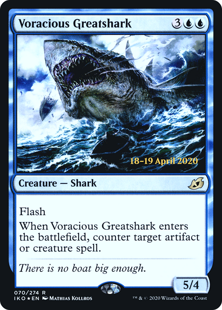 Voracious Greatshark (PRE-070) - Ikoria: Lair of Behemoths Promos Foil
