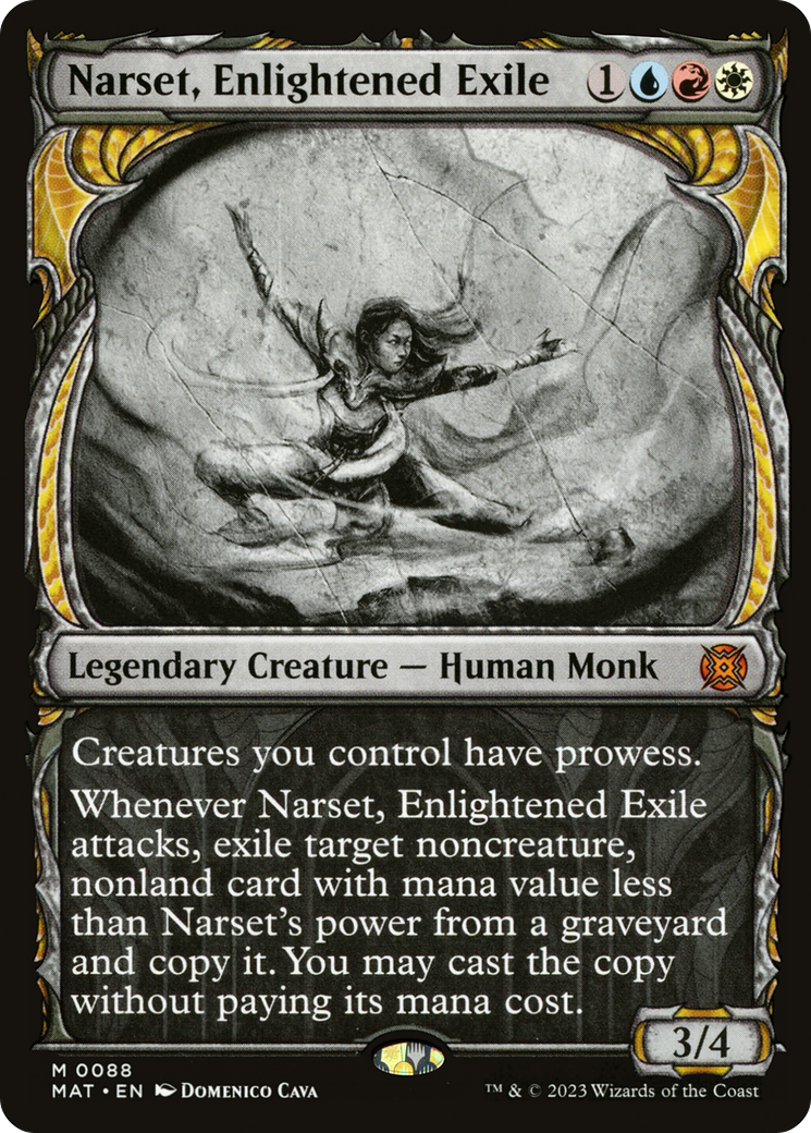 Narset, Enlightened Exile (Showcase) (MAT-088) - March of the Machine: The Aftermath: (Showcase)