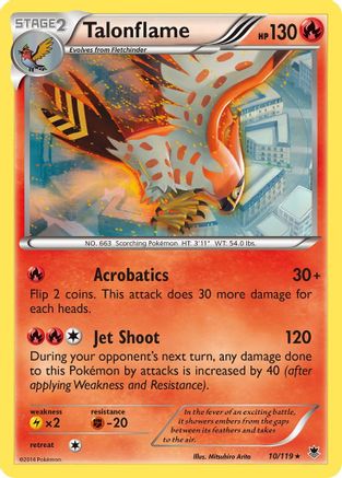 Talonflame  - Reverse Holofoil XY  Phantom Forces - Rare