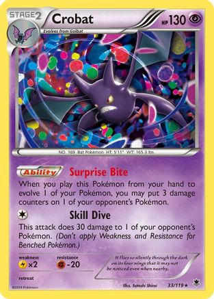 Crobat 033  XY  Phantom Forces - Rare