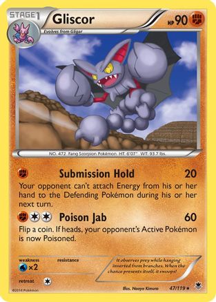 Gliscor  - Reverse Holofoil XY  Phantom Forces - Rare