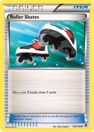 Roller Skates/119  - Reverse Holofoil XY  Phantom Forces - Uncommon