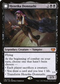 Henrika Domnathi (VOW-119) - Innistrad: Crimson Vow: (Double Faced Transform)