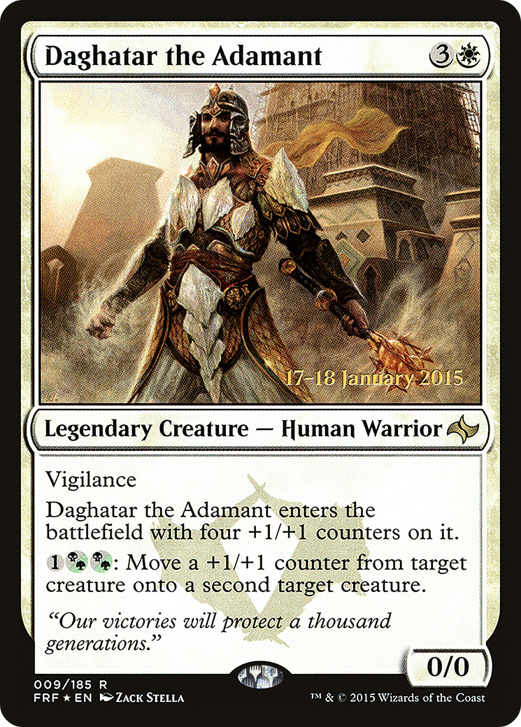 Daghatar the Adamant (PRE-009) - Fate Reforged Promos Foil