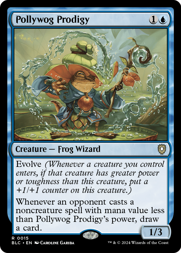 Pollywog Prodigy (BLC-015) - Bloomburrow Commander