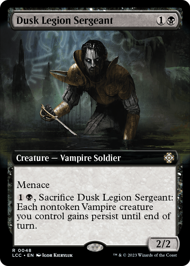 Dusk Legion Sergeant (Extended Art) (LCC-048) - The Lost Caverns of Ixalan Commander: (Extended Art)