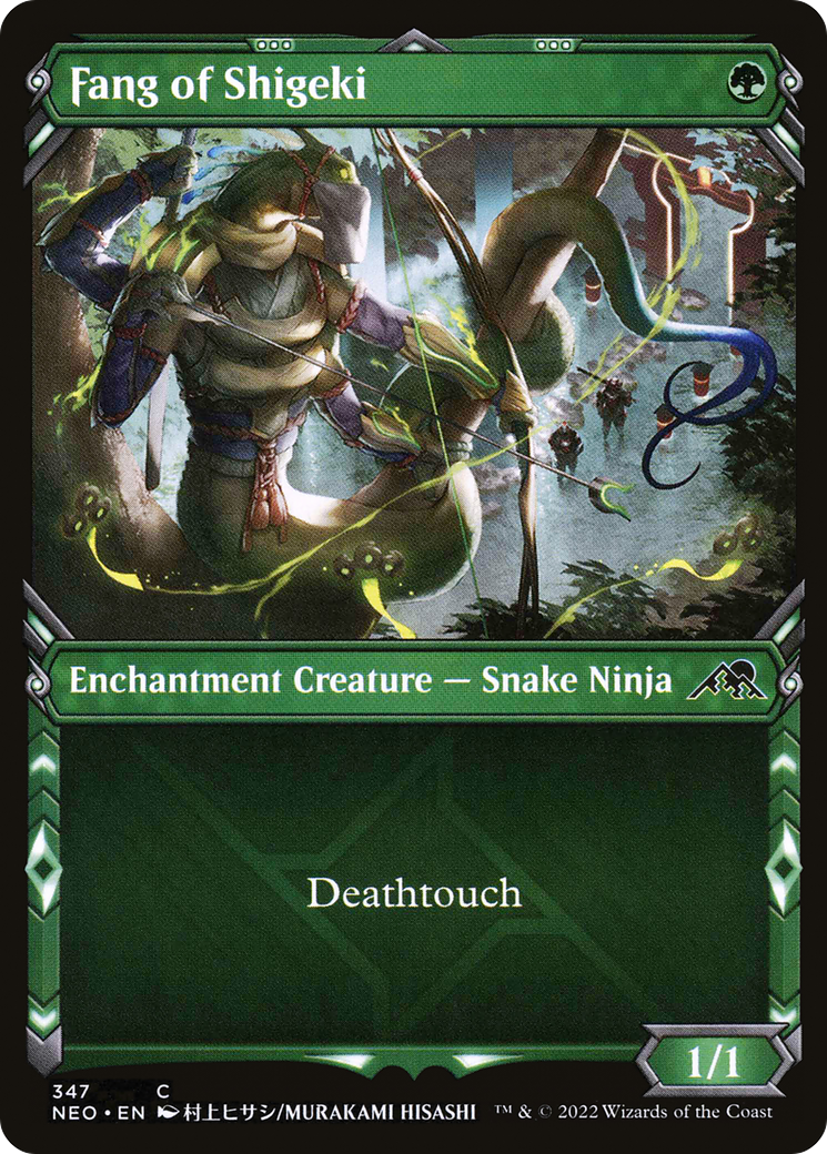 Fang of Shigeki (Showcase) (NEO-347) - Kamigawa: Neon Dynasty: (Showcase)