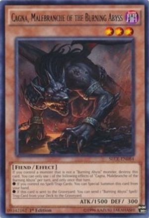 Cagna, Malebranche of the Burning Abyss (SECE-EN084) - Secrets of Eternity 1st Edition