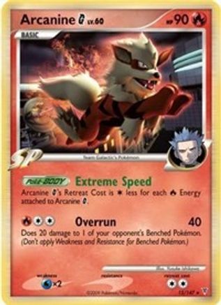 Arcanine G - 15/147/147  - Holofoil Deck Exclusives - Holo Rare