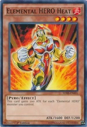 Elemental HERO Heat (SDHS-EN005) - Structure Deck: HERO Strike 1st Edition