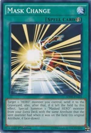 Mask Change (SDHS-EN022) - Structure Deck: HERO Strike Unlimited