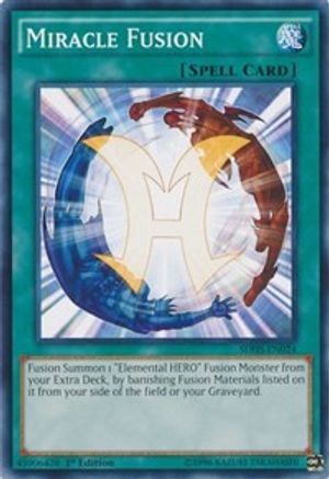 Miracle Fusion (SDHS-EN024) - Structure Deck: HERO Strike 1st Edition