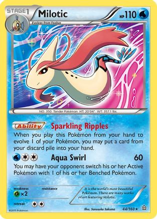 Milotic 044  - Reverse Holofoil XY  Primal Clash - Holo Rare
