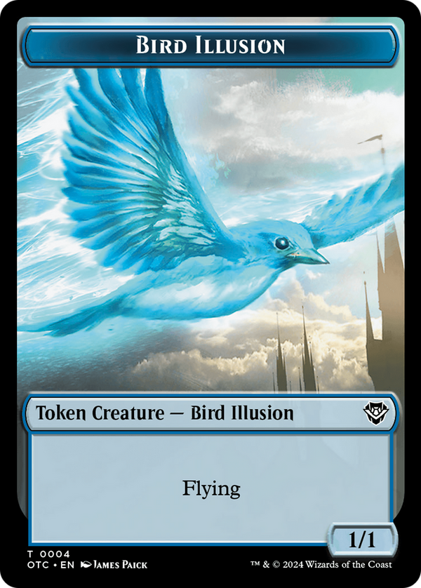 Bird Illusion (TOTC-004) - Outlaws of Thunder Junction Commander Tokens Foil