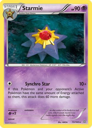 Starmie 073  XY  Primal Clash - Rare