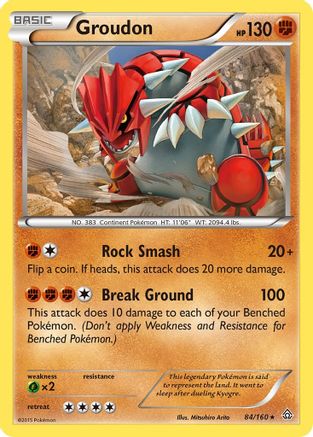 Groudon 084  XY  Primal Clash - Rare