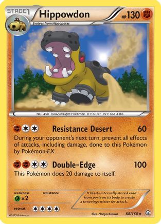 Hippowdon  - Reverse Holofoil XY  Primal Clash - Holo Rare
