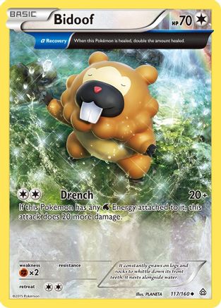 Bidoof (Alpha) 117  XY  Primal Clash - Uncommon