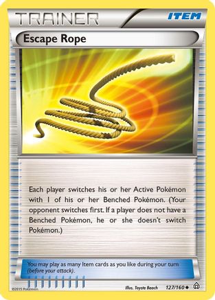Escape Rope 127  - Reverse Holofoil XY  Primal Clash - Uncommon