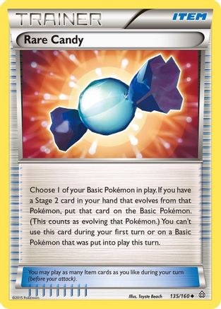 Rare Candy 135  - Reverse Holofoil XY  Primal Clash - Uncommon